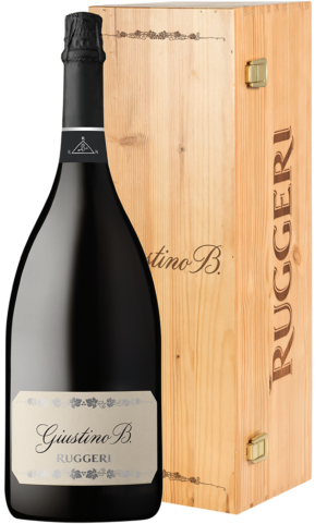 bottiglia con cassa legno giustino b jeroboam